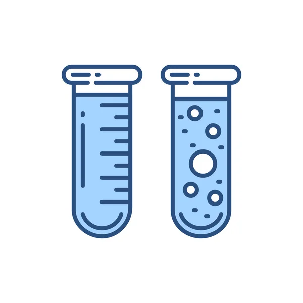 Test Tube Related Vector Line Icon Isolated White Background Vector — Stock Vector