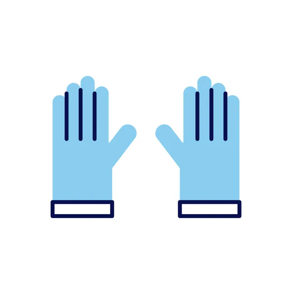 Handschuhe Verwandte Vector Icon Handschuhe Unterschreiben Isoliert Auf Weißem Hintergrund — Stockvektor