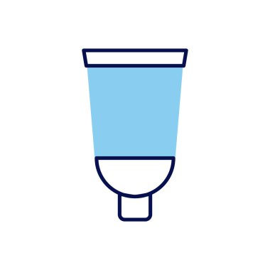 Krem Tüp İlgili Vektör Simgesi. Uyuşturucu ikonu. Krem Tüpü tabelası. Beyaz Arkaplanda İzole Edilmiş