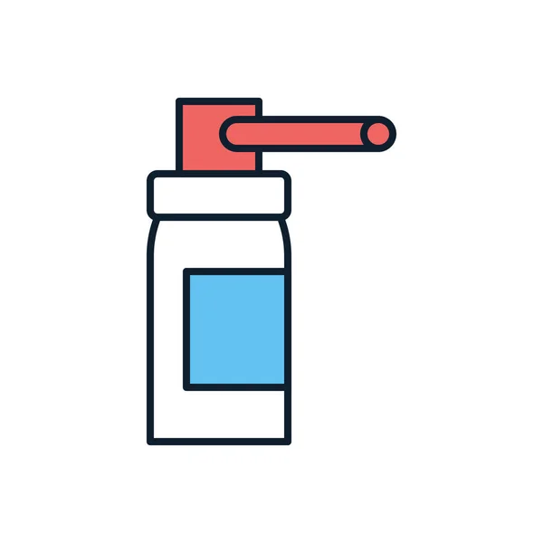 Botella Spray Related Vector Line Icon Drogas Aislado Sobre Fondo — Archivo Imágenes Vectoriales