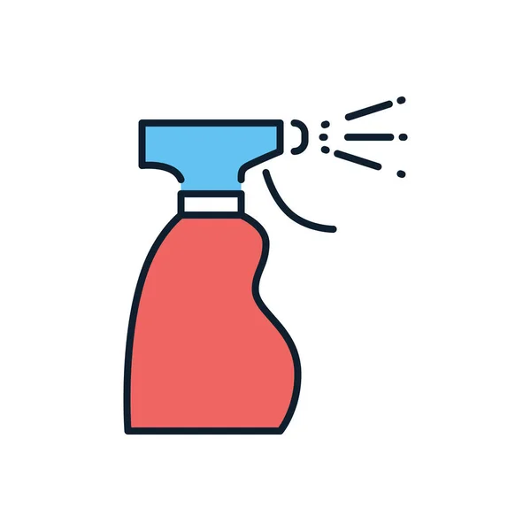 Médico Álcool Spray Desinfector Ícone Vetor Relacionado Sinal Desinfecção Ícone — Vetor de Stock