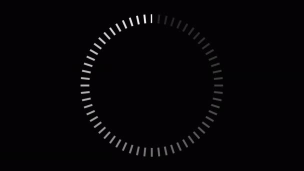 Loading Circle Video Loading Animation Icon Transparent Background Download Progress — Stock Video
