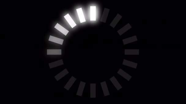 Ładowanie Filmu Circle Blaskiem Wczytuję Animację Przejrzyste Tło Pobierz Progress — Wideo stockowe