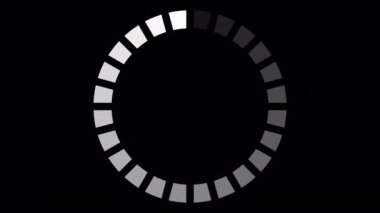 Loading Circle, Video. Loading Animation Icon on Transparent Background. Download Progress, Preloader Animation Web Design Template, Interface Buffering. Seamless Loop Animation 4K with Alpha Channel