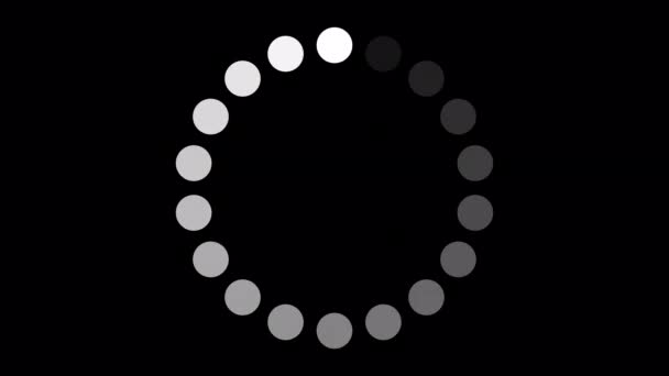 Цикл Загрузки Видео Загрузка Значка Animation Заднем Плане Progress Шаблон — стоковое видео
