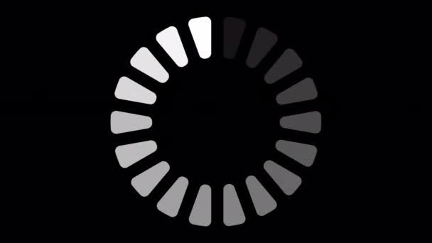 Loading Circle Video Loading Animation Icon Transparent Background Download Progress — 图库视频影像