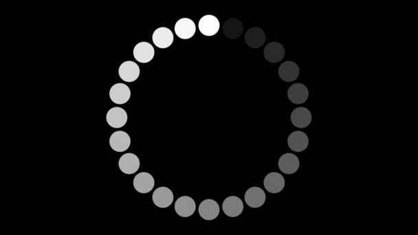 Loading Circle Video Loading Animation Icon Transparent Background Download Progress — Vídeo de Stock
