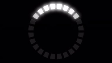 Loading Circle Video with Glow. Loading Animation on Transparent Background. Download Progress, Preloader Animation Web Design Template. Seamless Loop Animation 4K with Alpha Channel