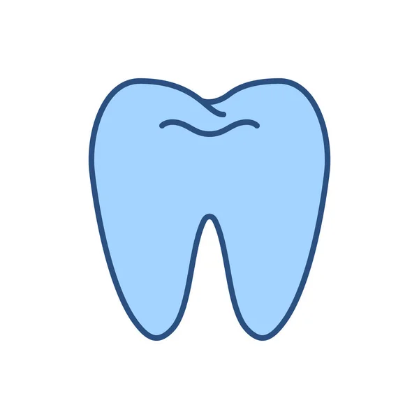 Ícone Vetor Dentes Sinal Dente Isolado Fundo Branco Ilustração Vetorial —  Vetores de Stock