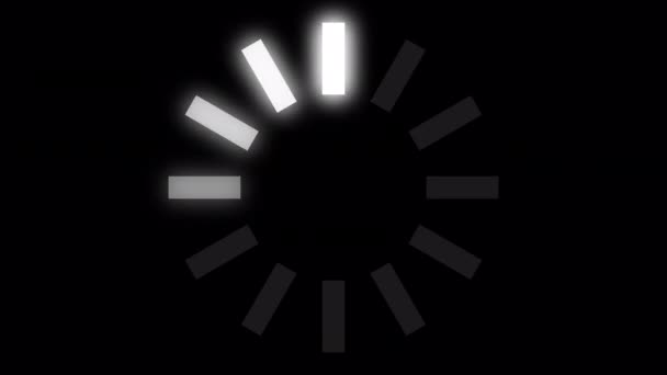 Loading Circle Video Glow Loading Animation Transparent Background Download Progress — Stok video