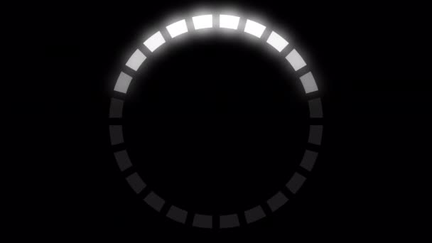 Loading Circle Video Glow Loading Animation Transparent Background Download Progress — Wideo stockowe