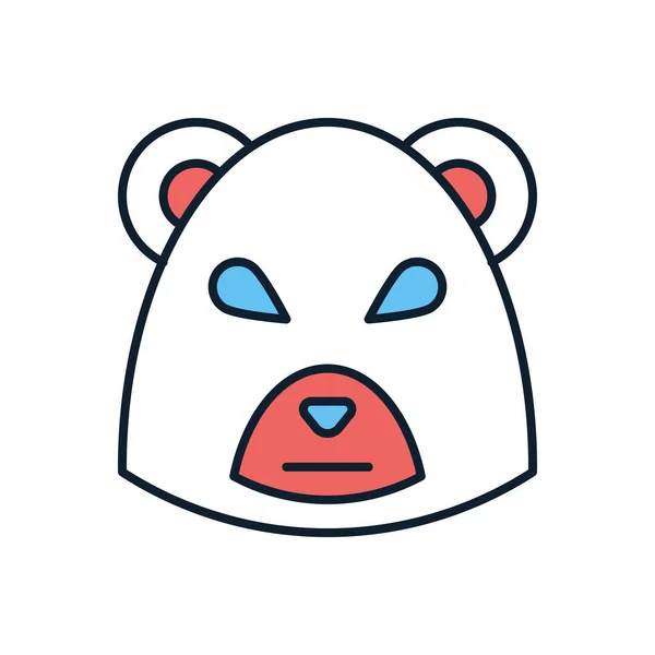 Ikona Wektora Rynku Niedźwiedzi Odizolowany Białym Tle Ilustracja Wektora — Wektor stockowy