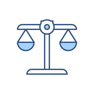 Libra bağlantılı vektör simgesi. Beyaz arka planda izole edilmiş. Vektör illüstrasyonu