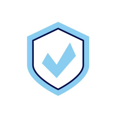 Koruyucu vektör simgesi. Beyaz arka planda izole edilmiş. Vektör illüstrasyonu