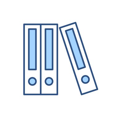 Ofis dizinleri ile ilgili vektör simgesi. Beyaz arka planda izole edilmiş. Vektör illüstrasyonu