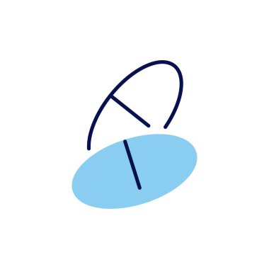 Haplarla ilgili vektör çizgisi ikonu. Haplar doğrusal ikon. Eczacılık ürünleri. Kişisel sağlık hizmetleri için vitamin. Aspirinli kapsüller. Beyaz arka planda izole edilmiş. Vektör illüstrasyonu Düzenlenebilir vuruş