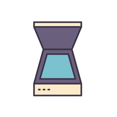 Tarayıcı bağlantılı vektör simgesi. Beyaz arka planda izole edilmiş. Vektör illüstrasyonu