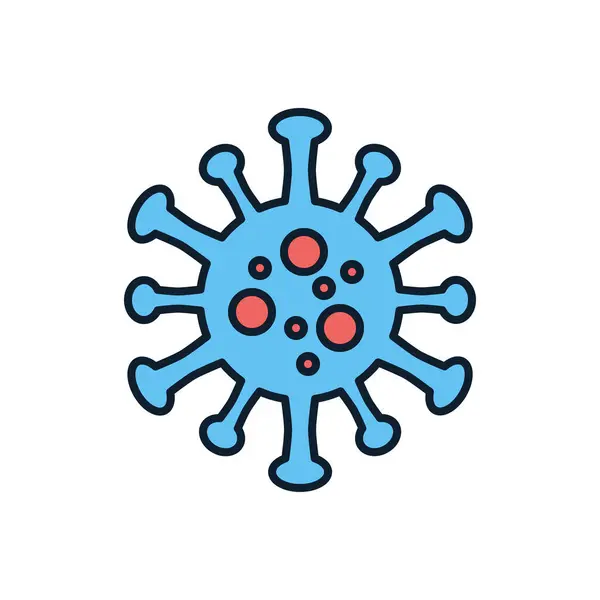 Coronavirus Covid Icono Vector Relacionado Signo Del Coronavirus Virus Aislado — Archivo Imágenes Vectoriales