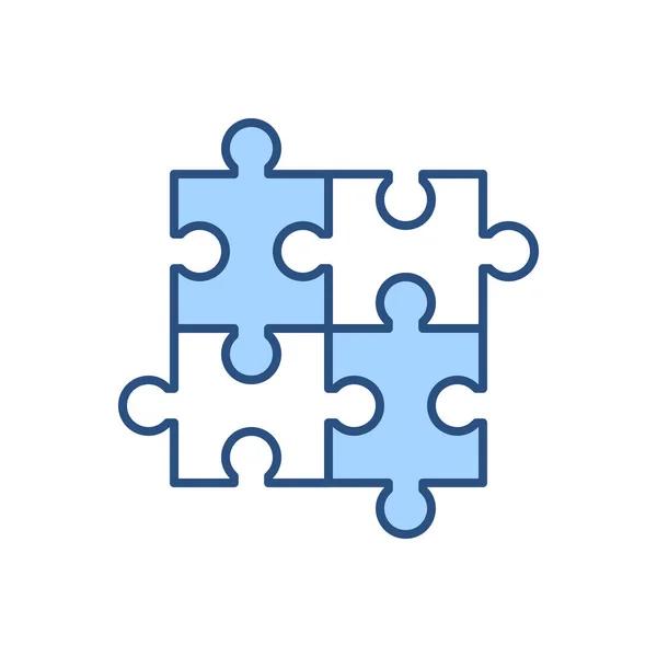 Puzzle Icono Vectorial Relacionado Aislado Sobre Fondo Blanco Ilustración Vectorial — Vector de stock