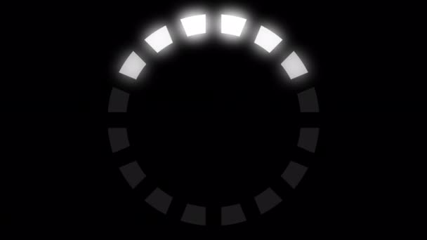 Завантаження Відео Круговим Колом Завантаження Анімації Прозорому Фоні Download Progress — стокове відео