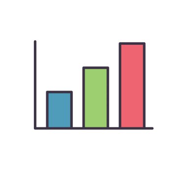 Çizelgeye bağlı vektör simgesi. Beyaz arka planda izole edilmiş. Vektör illüstrasyonu
