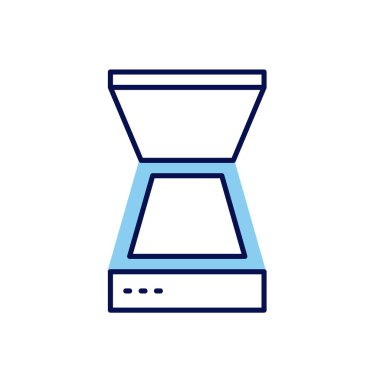 Tarayıcı bağlantılı vektör simgesi. Beyaz arka planda izole edilmiş. Vektör illüstrasyonu