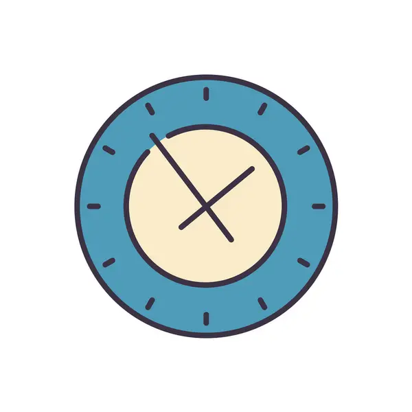 Clock Related Vector Icon Isolated White Background Vector Illustration — Stock Vector