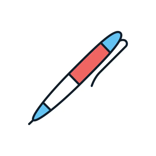 Pen Related Vector Icon Isolated White Background Vector Illustration — Stock Vector
