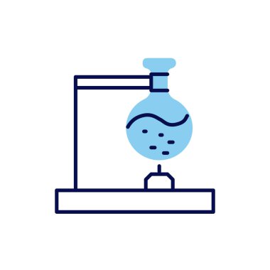 Tüple ilgili vektör çizgisi simgesi. Beyaz arka planda izole edilmiş. Vektör çizimi. Düzenlenebilir vuruş