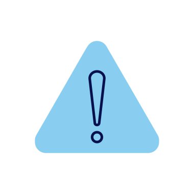 Üçgen bağlantılı vektör simgesi. Beyaz arka planda izole edilmiş. Vektör illüstrasyonu