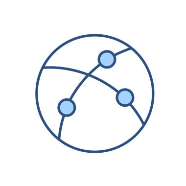 İnternet bağlantılı vektör simgesi. Beyaz arka planda izole edilmiş. Vektör illüstrasyonu