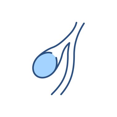 Safra kesesi İlgili Vektör Simgesi. Safra kesesi işareti. Beyaz Arkaplanda İzole Edilmiş