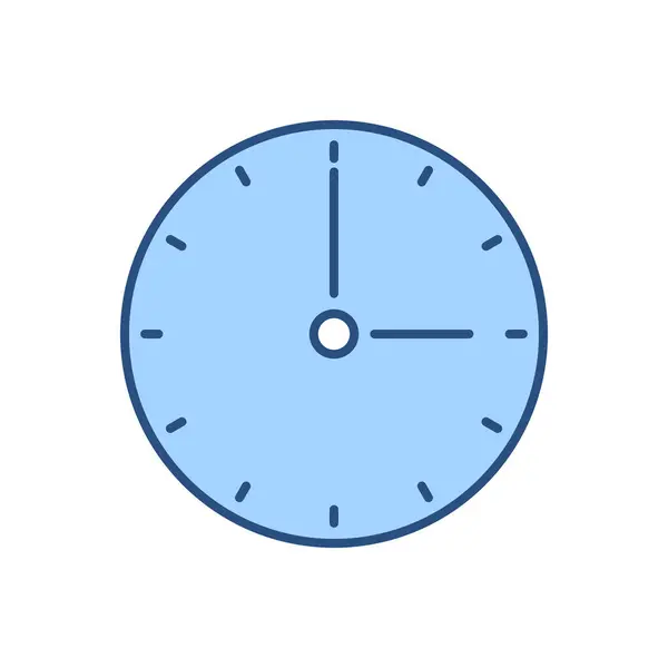 Relógio Ícone Vetor Relacionado Isolado Fundo Branco Ilustração Vetorial — Vetor de Stock