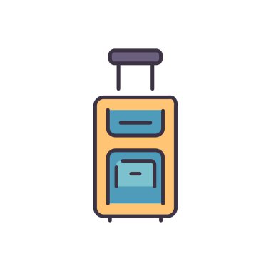Suitcase Icon. Suitcase Related Vector Line Icon. Editable Image