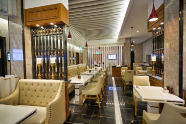 SINGAPORE - CIRCA JANUARY, 2020: Mercure Singapur Bugi 'nin iç çekimi