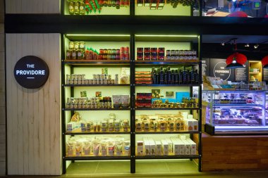 SINGAPORE - CIRCA JANUARY, 2020: Providore Singapur 'da sergilenen ürünler