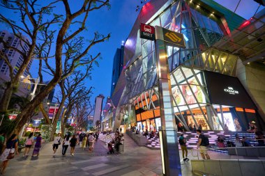 SINGAPORE - CIRCA JANUARY, 2020: Singapur sokak manzarası.