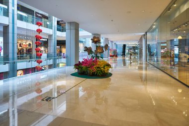 KUALA LUMPUR, MALAYSIA - CIRCA JANUARY, 2020: Pavilion Kuala Lumpur alışveriş merkezinin iç çekimi.