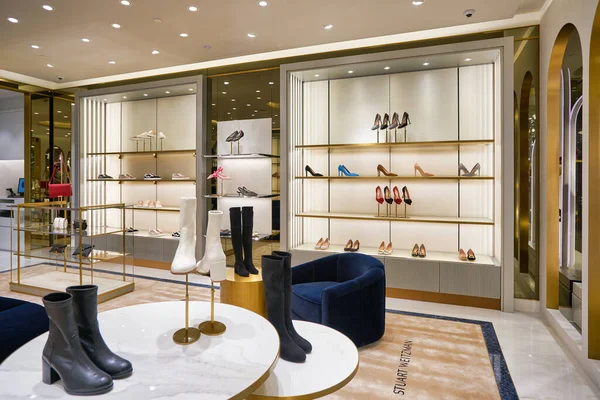 stock image KUALA LUMPUR, MALAYSIA - CIRCA JANUARY, 2020: interior shot of Stuart Weitzman store at Suria KLCC shopping mall in Kuala Lumpur.