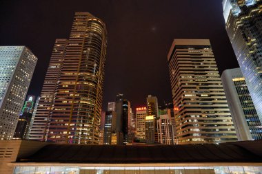 HONG KONG - CIRCA ARALIK, 2019: İFC çatısı.