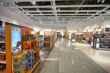 MOSCOW, RUSSIA - CIRCA Aralık 2019: Sheremetyevo Uluslararası Havaalanı 'nın iç çekimleri.