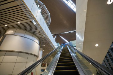 KUALA LUMPUR, MALAYSIA - CIRCA JANUARY, 2020: Kuala Lumpur Uluslararası Havalimanı 'nın iç çekimi. 