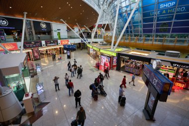 KUALA LUMPUR, MALAYSIA - CIRCA JANUARY, 2020: Kuala Lumpur Uluslararası Havalimanı Uydu Terminal Binası.