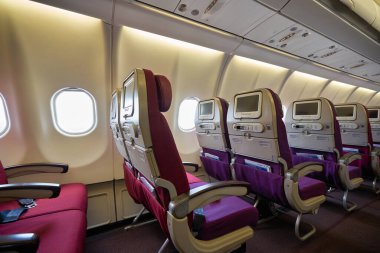 KUALA LUMPUR, MALAYSIA - CIRCA JANUARY, 2020: Malezya Havayolları Airbus A330-300 ekonomi sınıfı