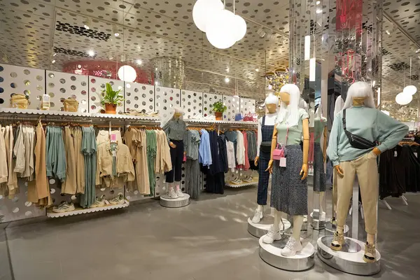 stock image ABU DHABI, UAE - CIRCA JANUARY, 2020: interior shot of Monki store at shopping center in Abu Dhabi.