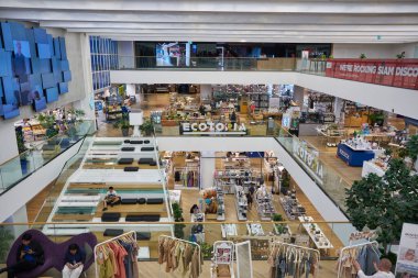 BANGKOK, THAILAND - CIRCA JANUARY, 2020: Siyam Keşif Alışveriş Merkezi 'nin iç çekimi.