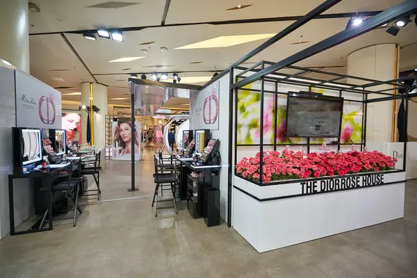 stock image BANGKOK, THAILAND - CIRCA JANUARY, 2020: various cosmetics displayed at Siam Paragon shopping mall in Bangkok.