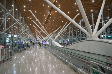 KUALA LUMPUR, MALAYSIA - CIRCA MARCH, 2023: Kuala Lumpur Uluslararası Havaalanı 'nın iç çekimleri.