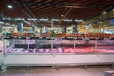 BANGKOK, THAILAND - CIRCA Nisan 2023: Bangkok 'taki Big C Supercenter Ratchadamri' nin içinde. 