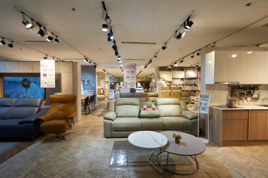 HO CHI MINH CITY, VİETNAM - CIRCA MARCH, 2023: Hilal Alışveriş Merkezi 'ndeki Arize Home' un iç çekimi.